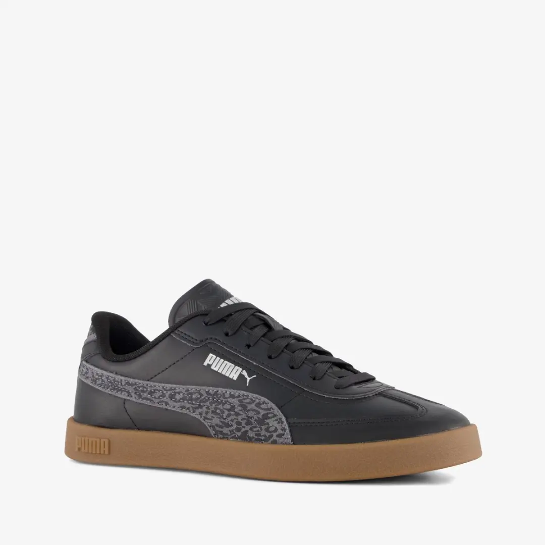 Puma Club II Era Animal Flair dames sneakers zwart