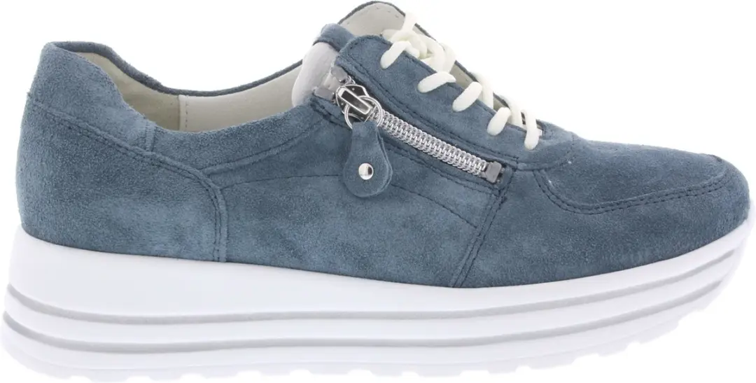 Dames Veterschoenen Waldlaufer 758008-203-263 H-lana Jeansblauw