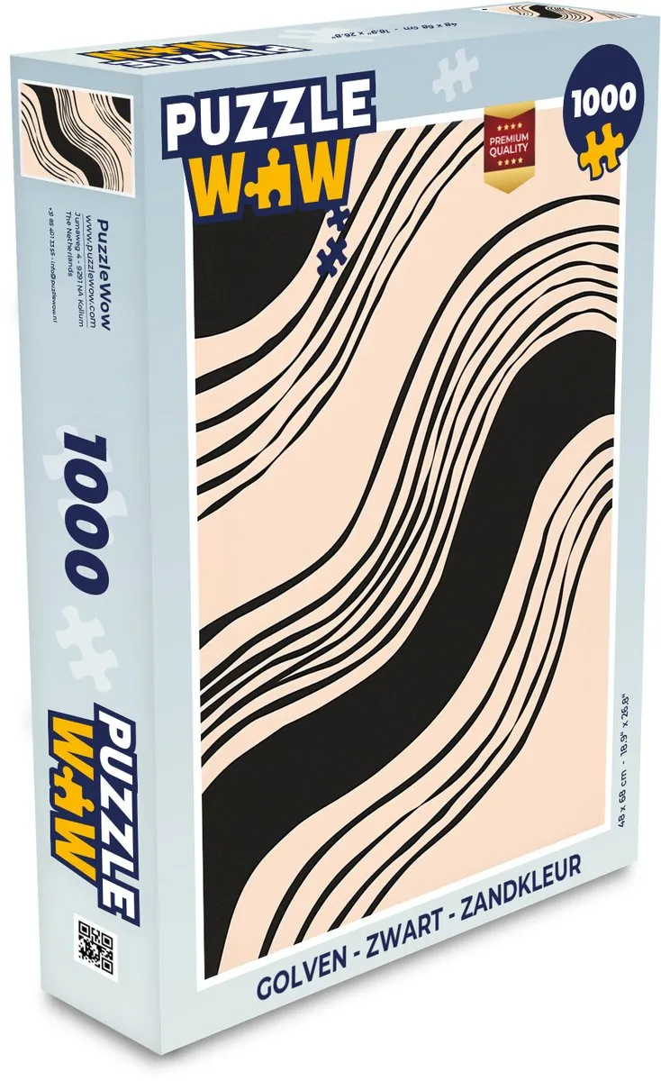 PuzzleWow Golven Legpuzzel 1000 Stuks