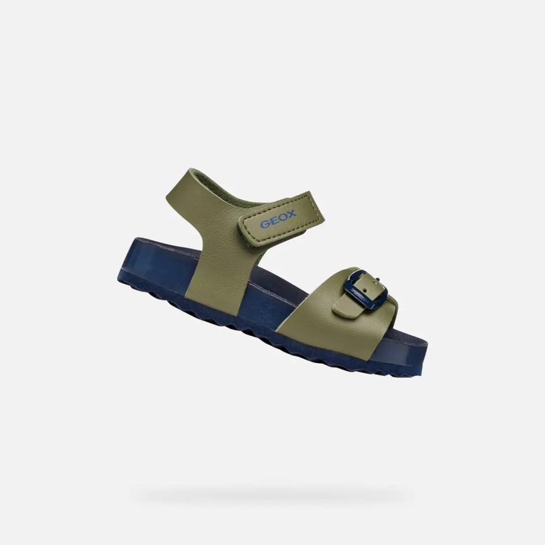GEOX SANDAL CHALKI PEUTERJONGENS Sandalen