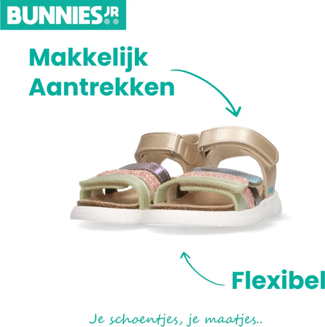 BunniesJR Bette Beach Platte Sandalen - 29 - afbeelding 4 van 6