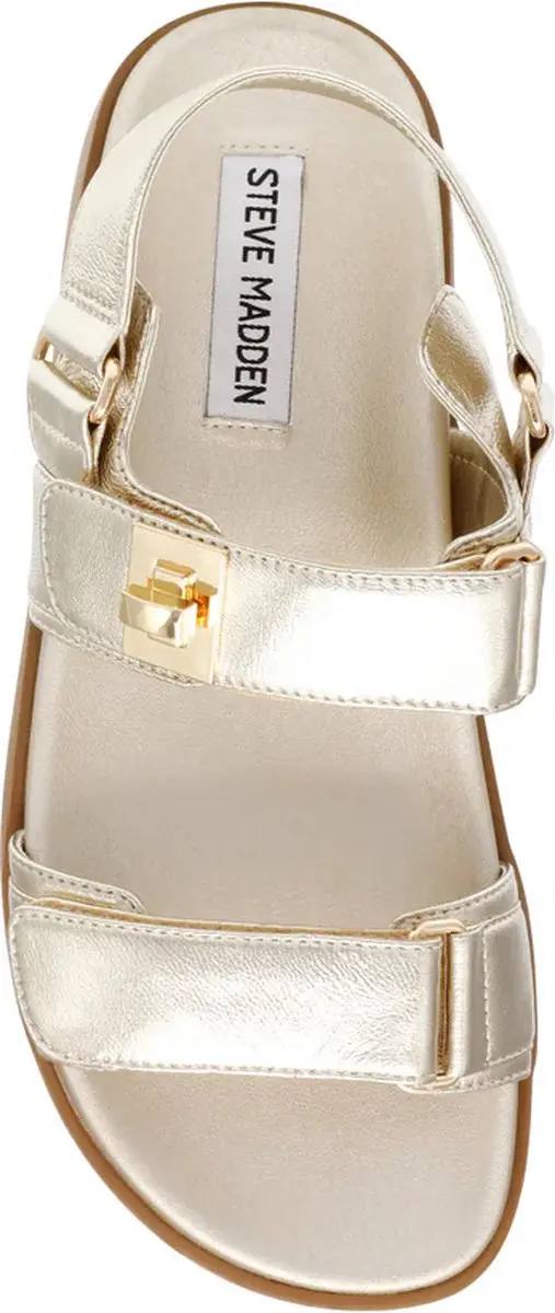 Steve Madden Mona Gold Leather Schoen - Maat 40 - afbeelding 4 van 6