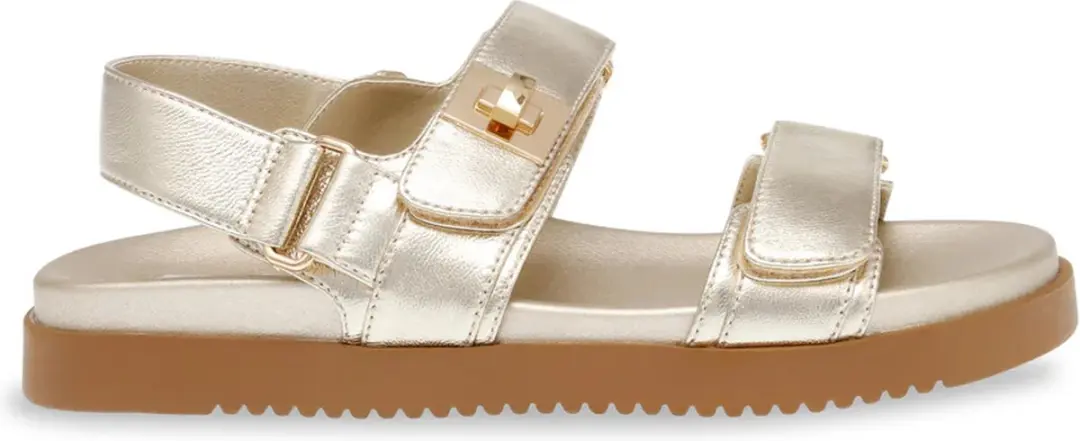 Steve Madden Mona Gold Leather Schoen