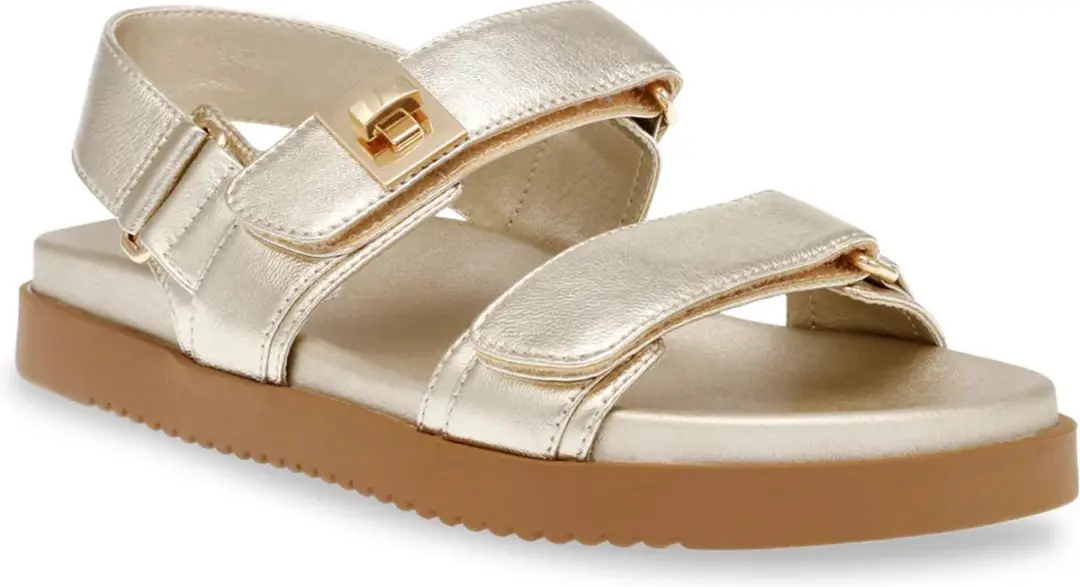 Steve Madden Mona Gold Leather Schoen - Maat 40 - afbeelding 3 van 6