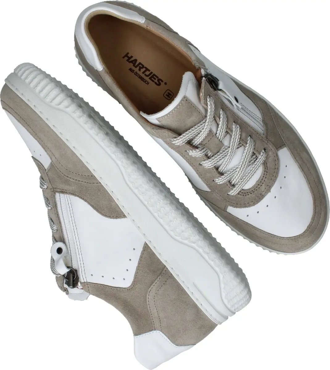 Hartjes Sneakers Beige - Maat 42 - afbeelding 3 van 6