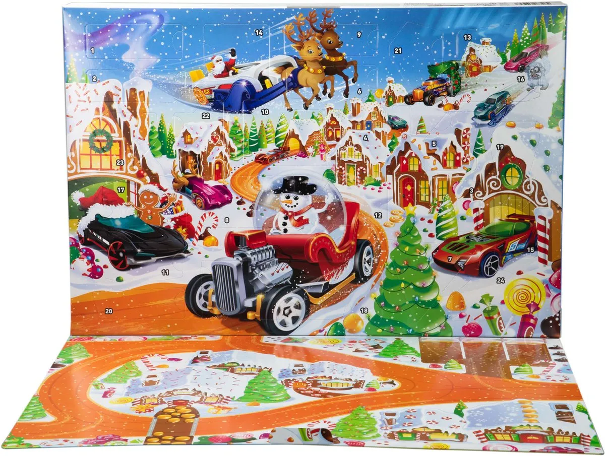 Hot Wheels Adventkalender 2025 JCB47 - Meerkleurig