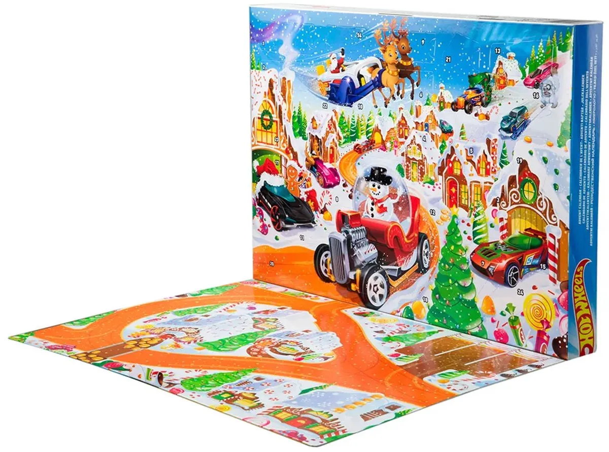 Hot Wheels Adventkalender 2025 JCB47 - Meerkleurig