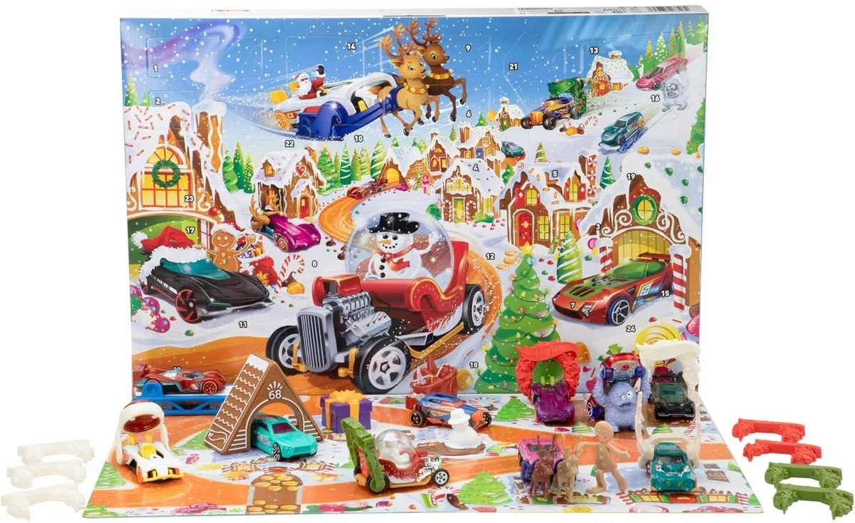 Hot Wheels Adventkalender 2025 JCB47 - Meerkleurig