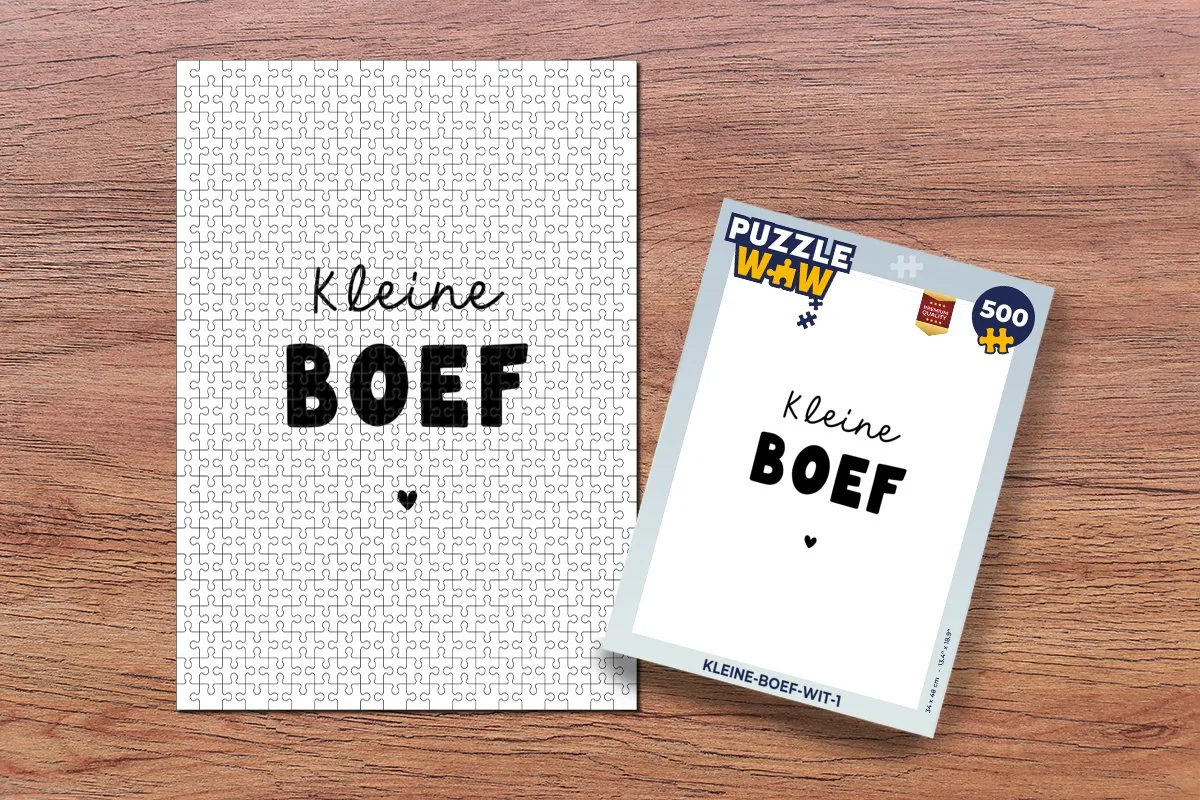 PuzzleWow Kleine Boef Quotes Legpuzzel 500 Stuks - Multicolor
