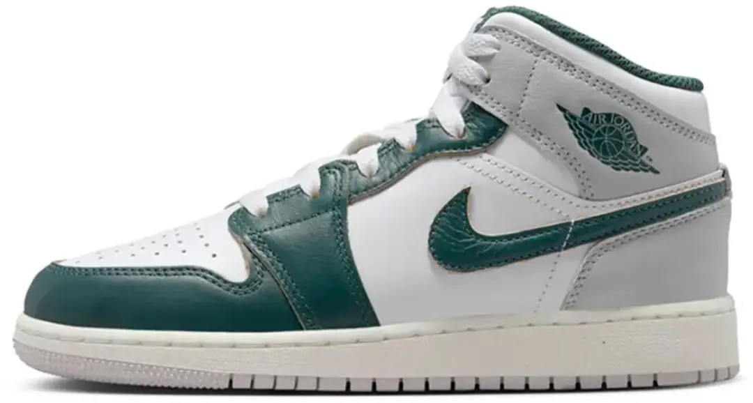 Jordan 1 Mid Groen Grijs
