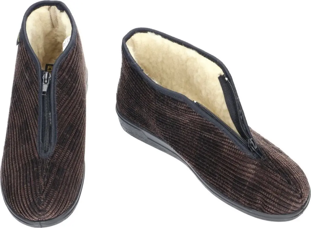 Fischer Heren Winterpantoffel Bruin - Maat 48 - afbeelding 5 van 6