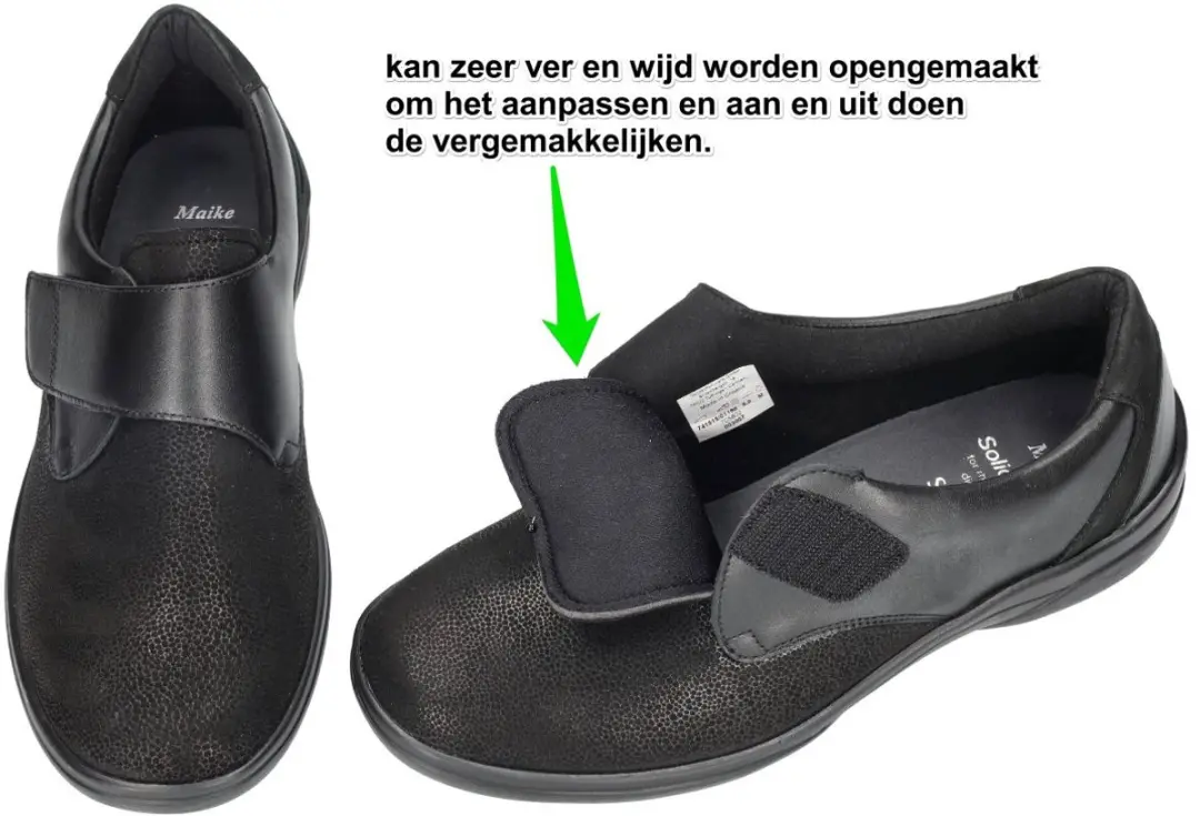 Solidus -Dames - zwart - ballerina's & mocassins - maat 39.5 - afbeelding 3 van 4