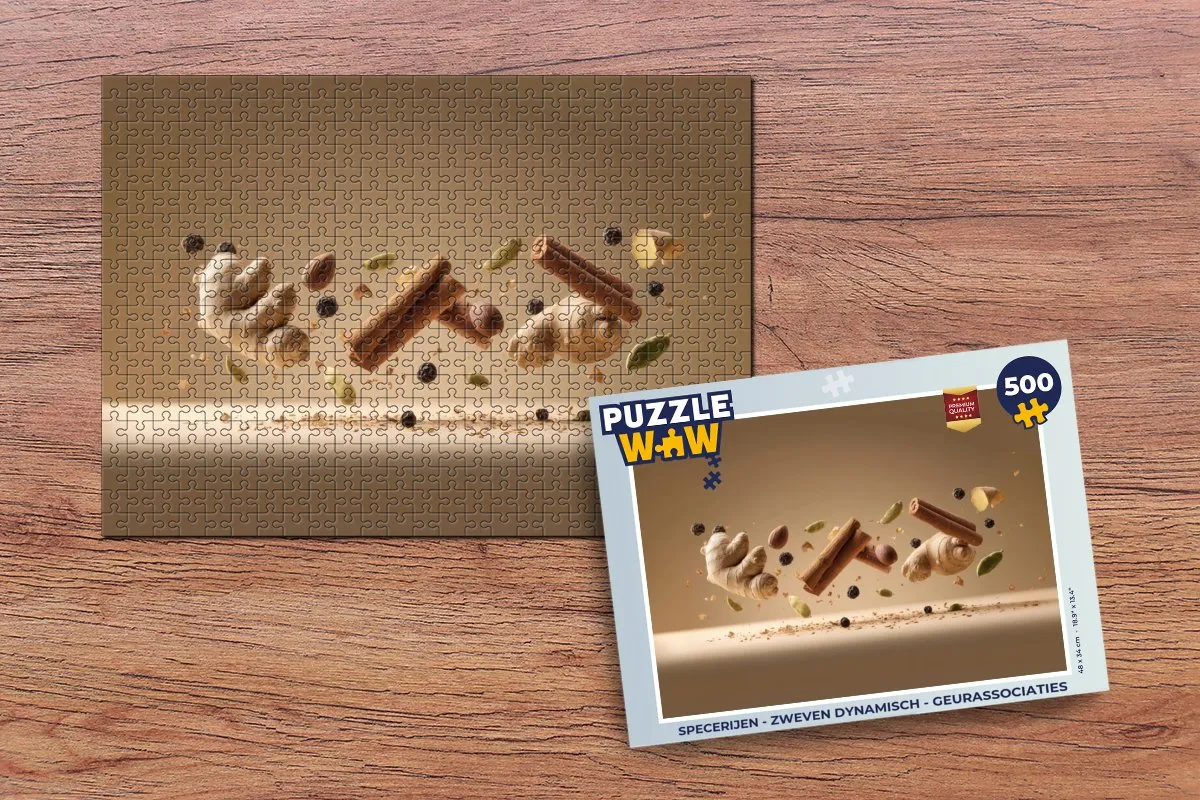 PuzzleWow Specerijen Legpuzzel 500 Stuks - Multicolor