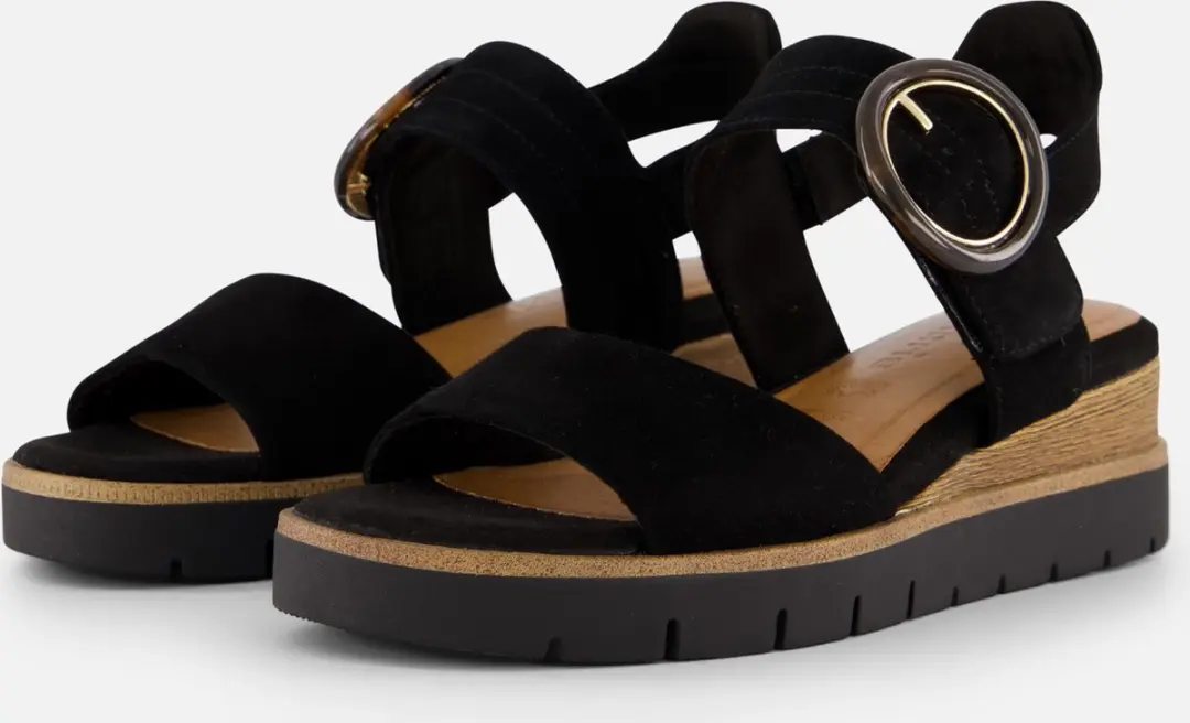 Tamaris Sandalen zwart Leer