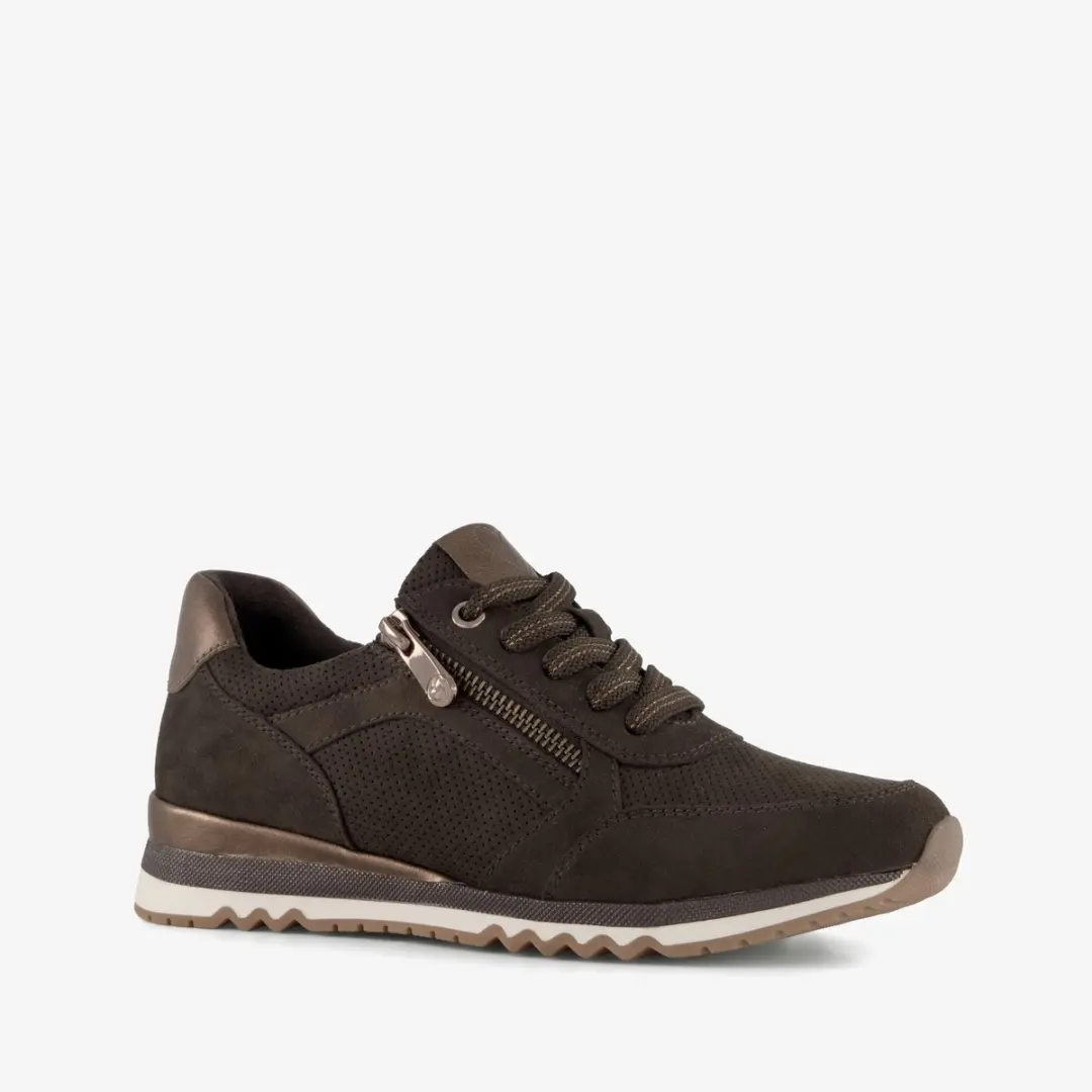Marco Tozzi dames sneakers bruin