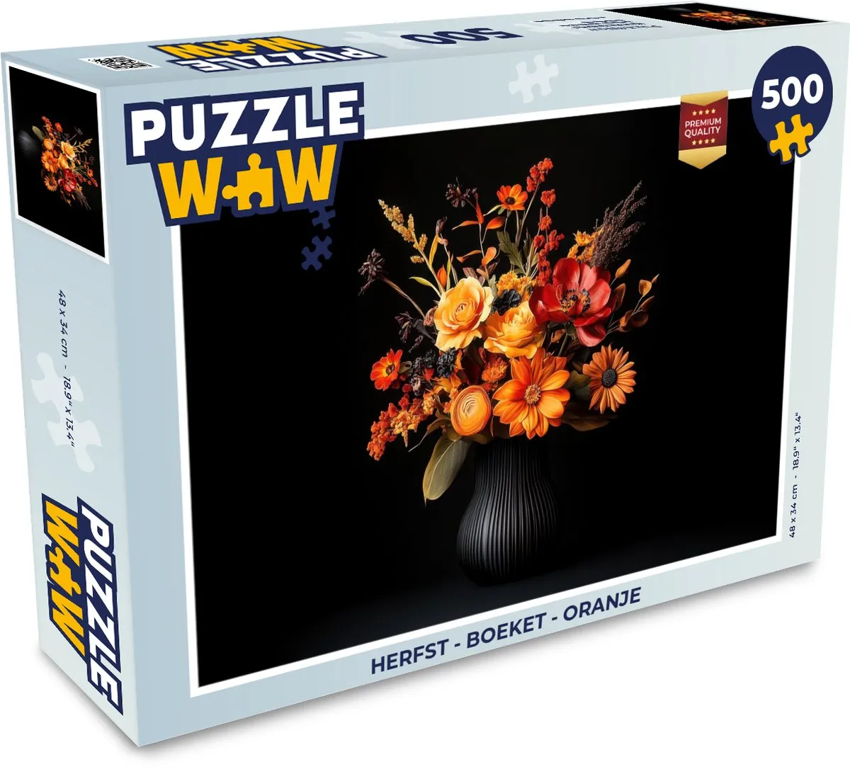 PuzzleWow Herfst Boeket Legpuzzel 500 Stuks - Oranje