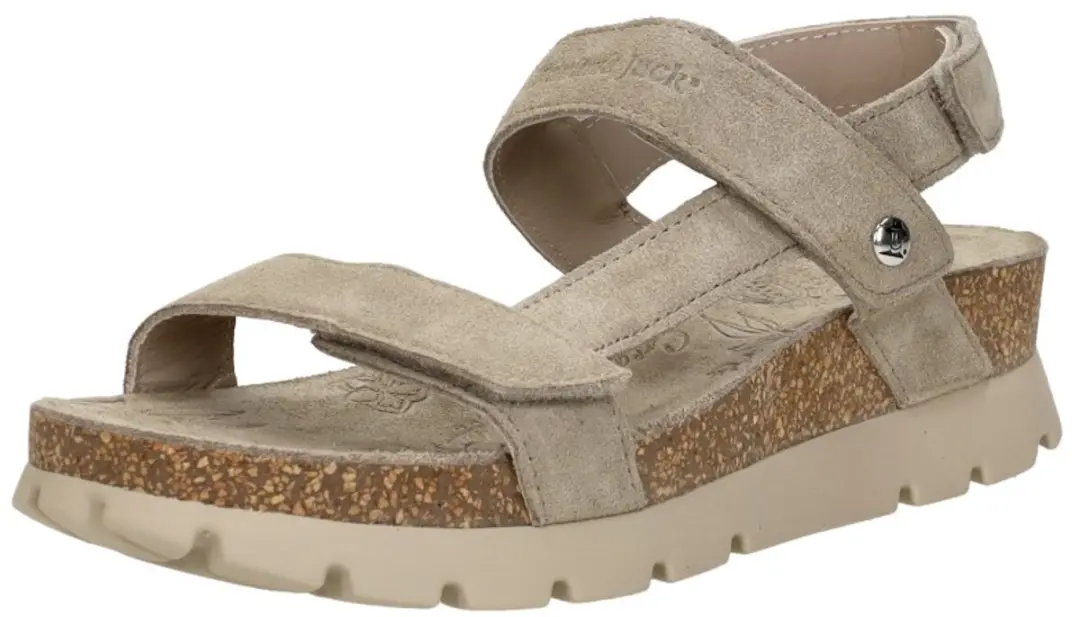 Panama Jack Selma Sandalen taupe Suede - Maat 39 - afbeelding 3 van 6