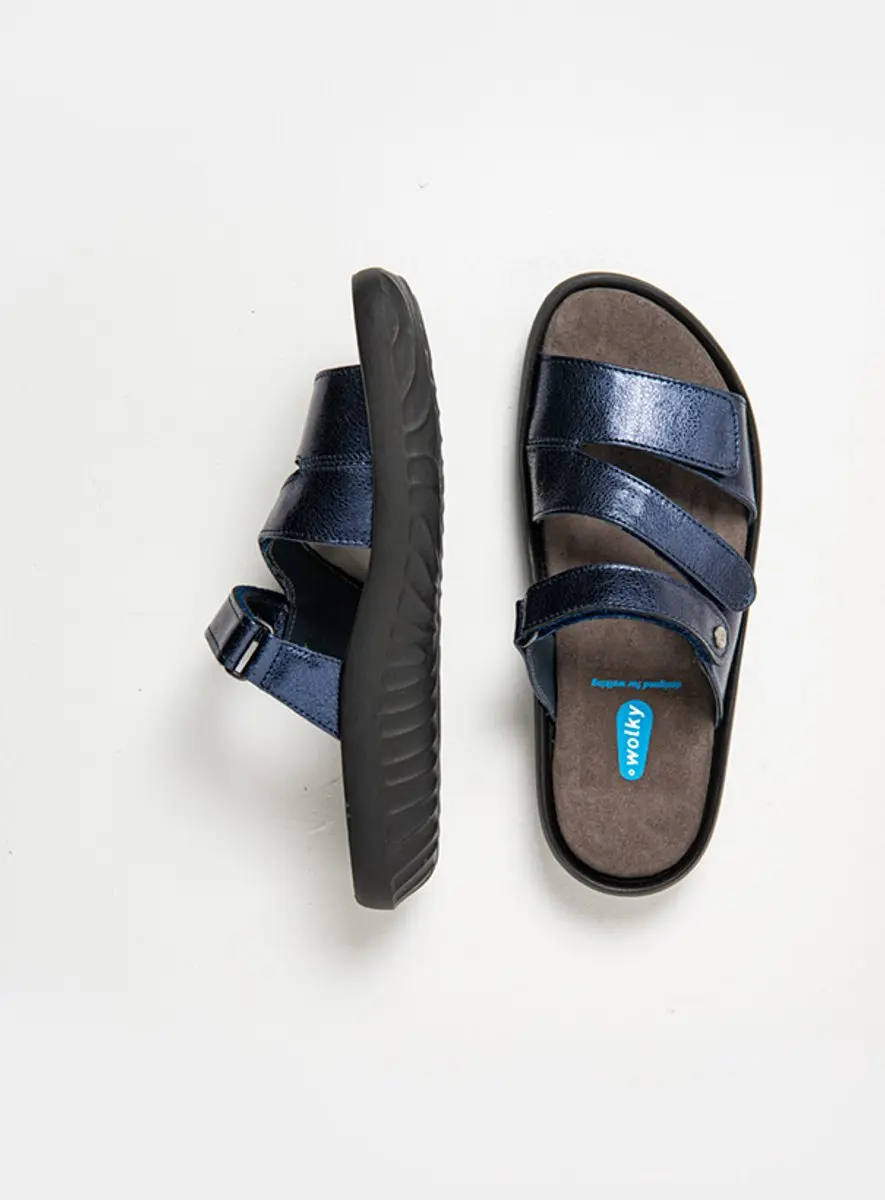 Wolky Dames Slippers 00885 Sense Blauw