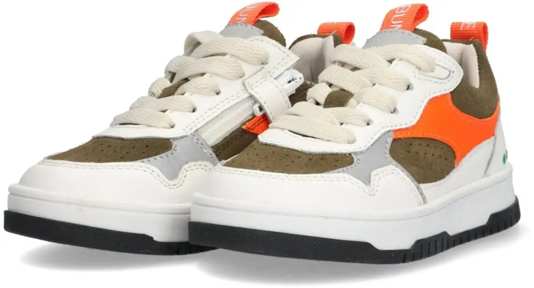 BunniesJR 225492-600 Jongens Lage Sneakers - 29 - Oranje/Wit/Groen - afbeelding 3 van 6