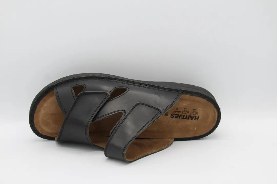 Hartjes Heren slipper zwart (Maat