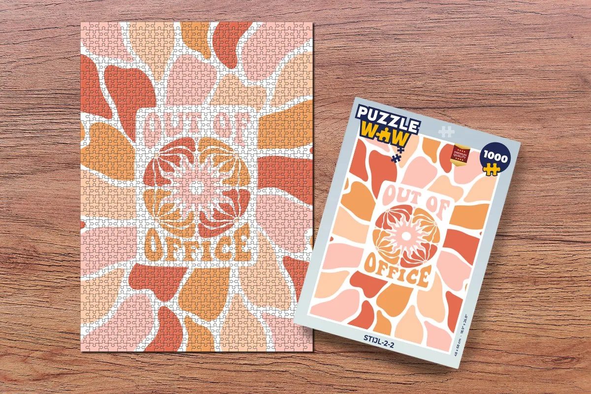 PuzzleWow Quotes Out of Office Legpuzzel 1000 Stuks - Multicolor