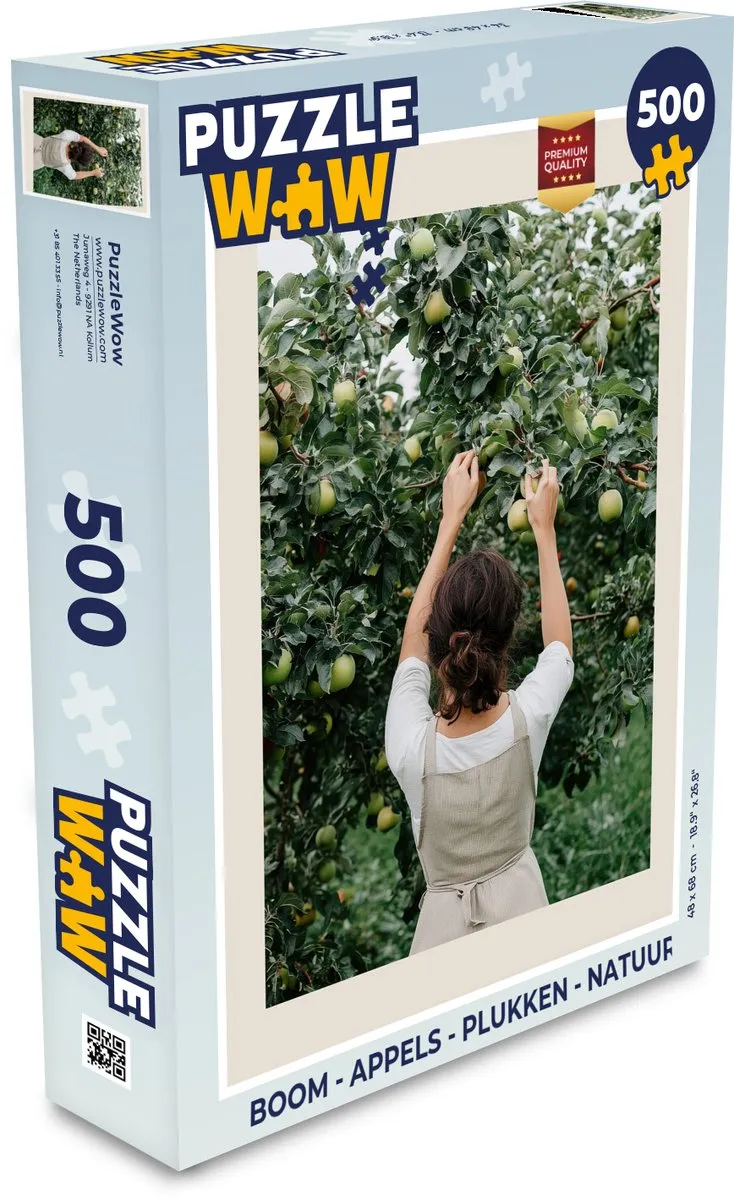 PuzzleWow Boom Appels Legpuzzel 500 Stuks - Groen