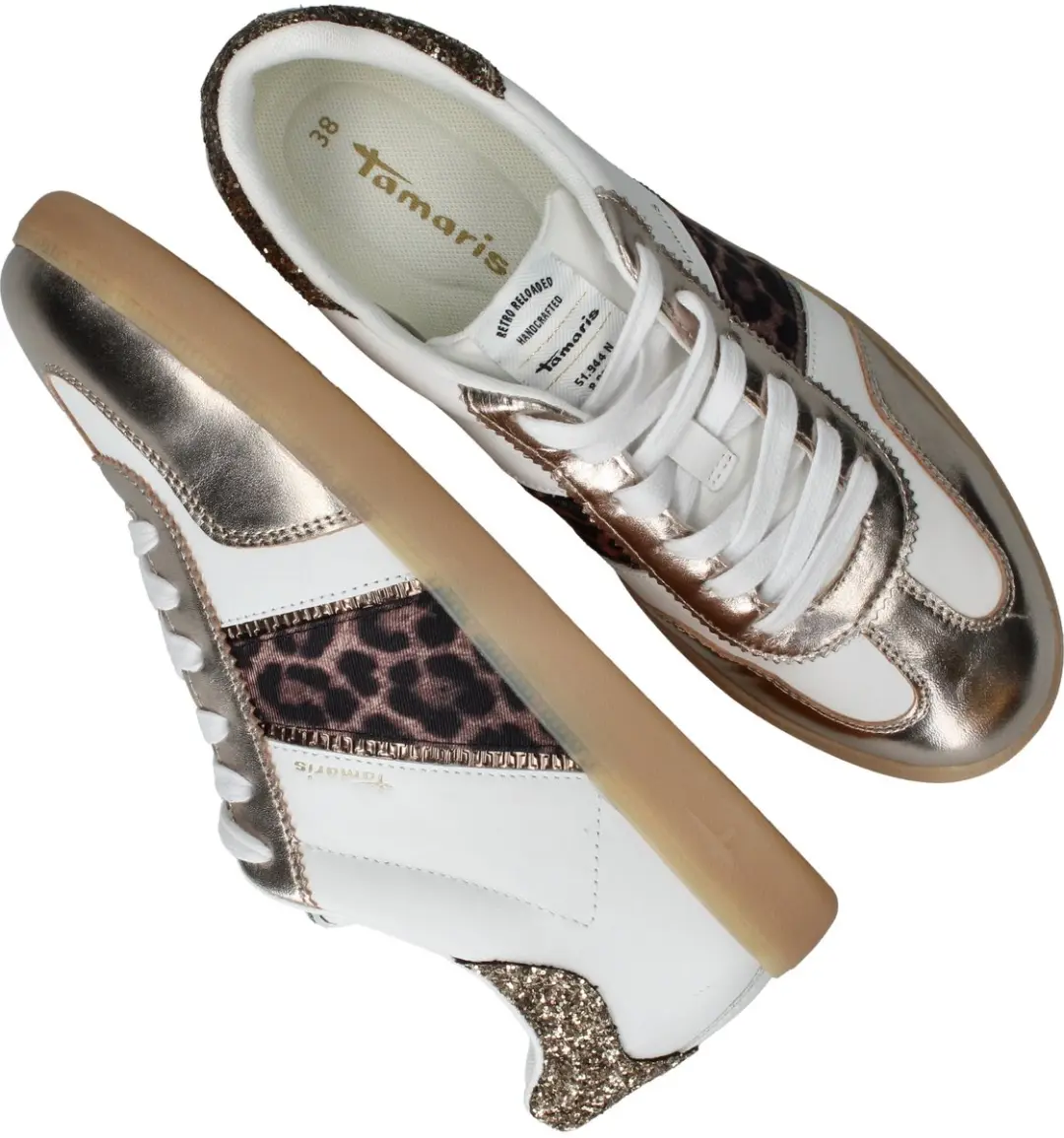 Tamaris 107299 Leopard Sneakers - Wit - afbeelding 6 van 6
