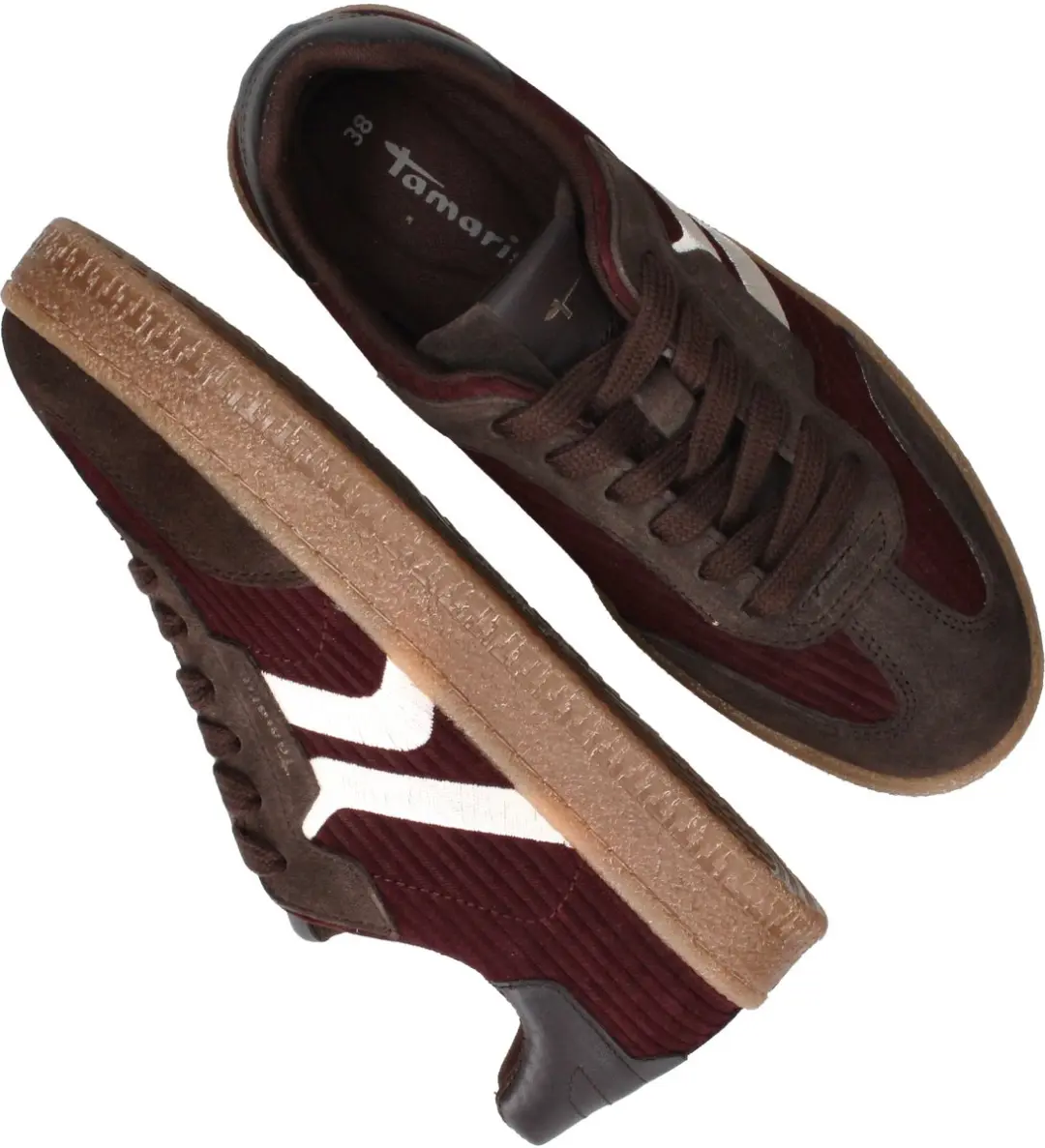 Tamaris 108229 Dames Sneakers - Bordeaux - afbeelding 6 van 6
