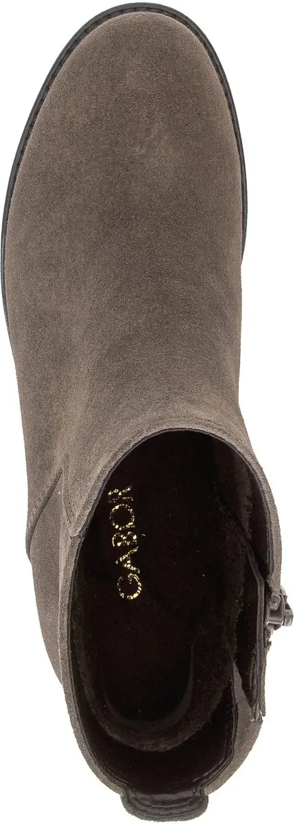 Gabor Dames Enkellaarsjes 8032 Mohair - Taupe - Maat 45 - afbeelding 3 van 6