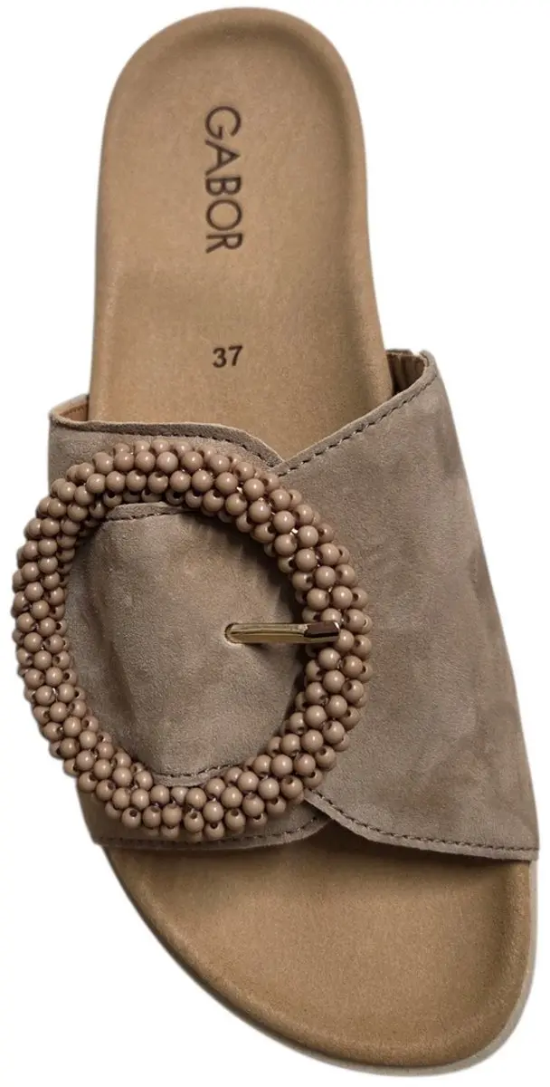 Gabor 745.5 Slides Dames - Beige - Maat 40 - afbeelding 3 van 6