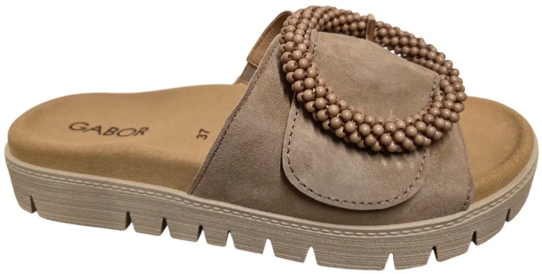 Gabor 745.5 Slides Dames - Beige - Maat 40 - afbeelding 2 van 6