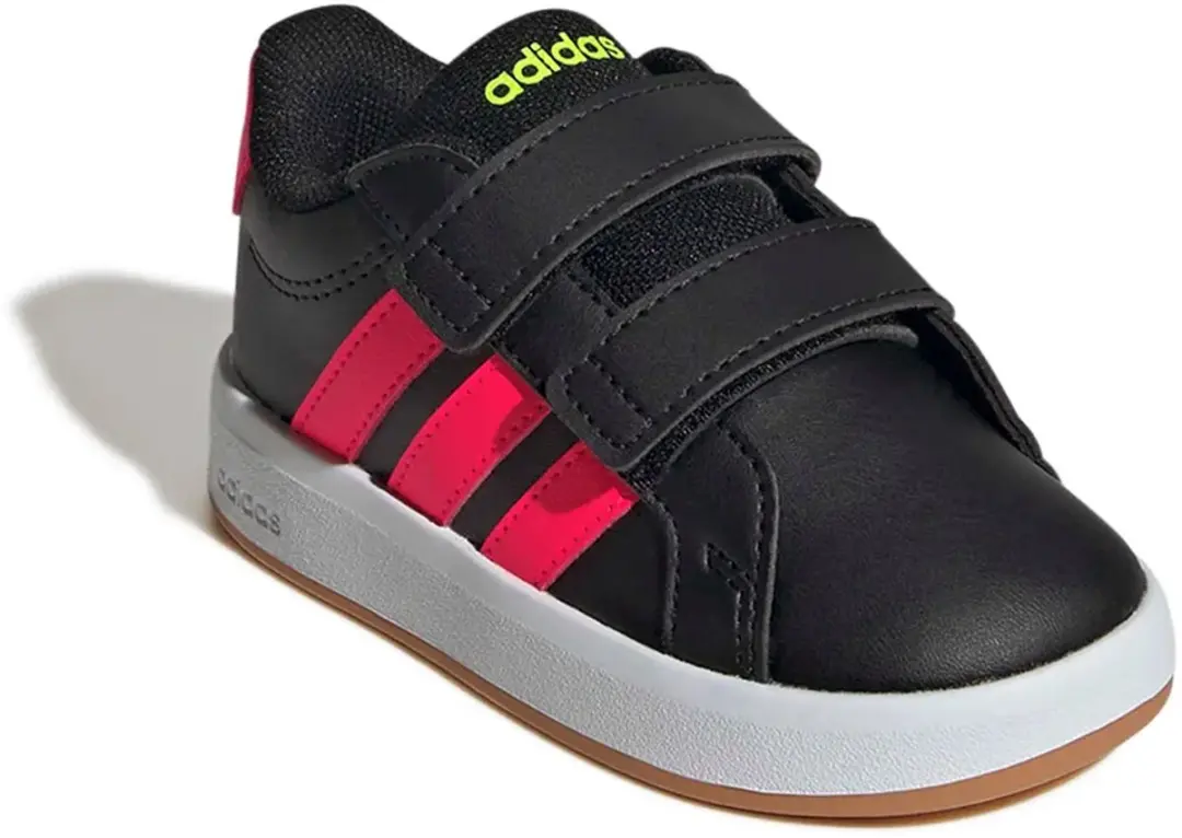 Adidas Grand Court 3.0 Babyschoenen 22 - Zwart/Rood/Groen - afbeelding 2 van 4