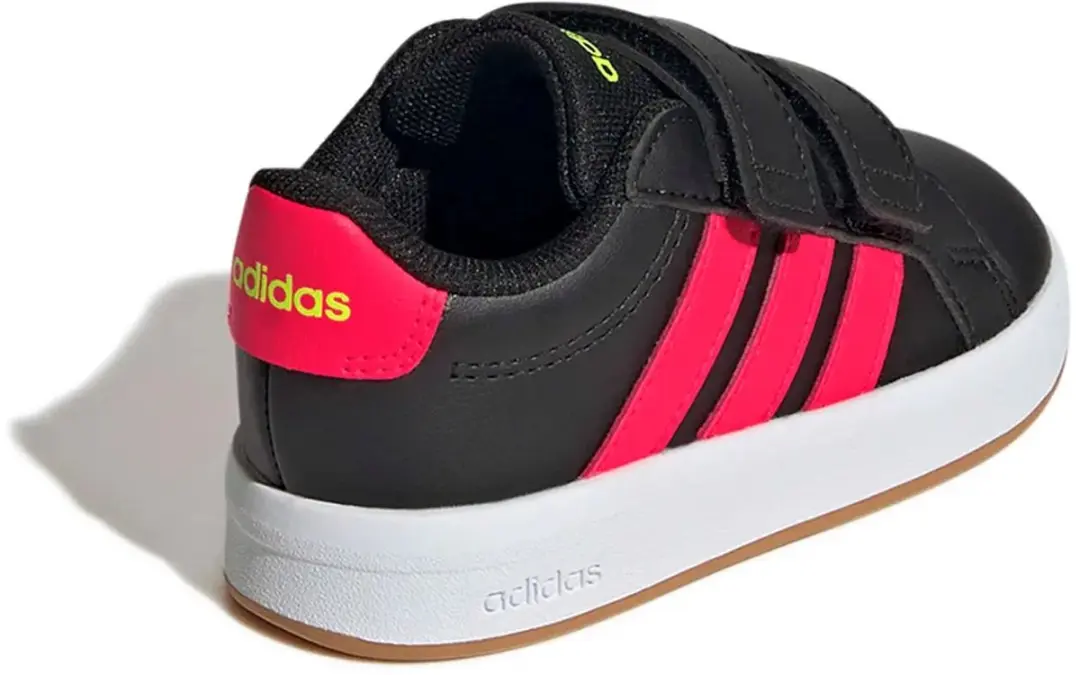 Adidas Grand Court 3.0 Babyschoenen 22 - Zwart/Rood/Groen - afbeelding 3 van 4