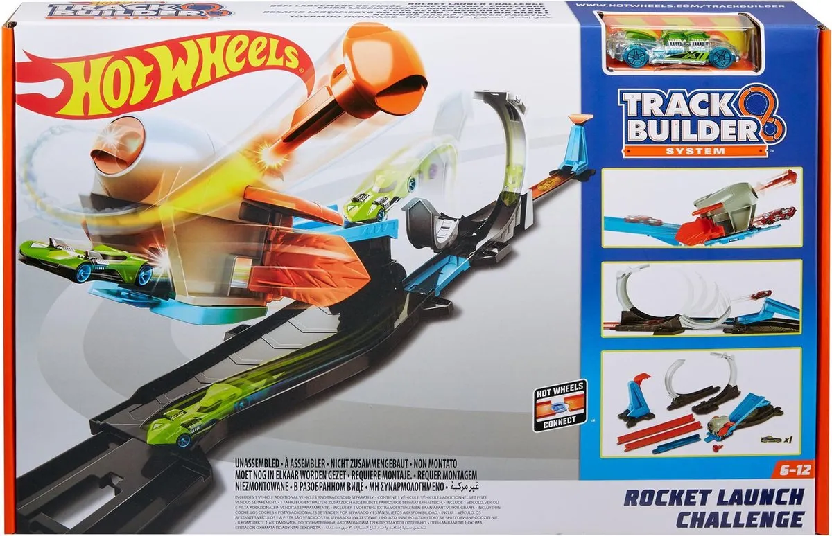 Hot Wheels Track Builder Blast Off Challenge FLK60