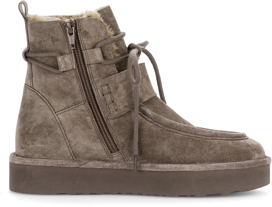 Gabor Dames Enkellaarsjes Suede Rits 7821 5 - Grijs - 38 - afbeelding 3 van 6