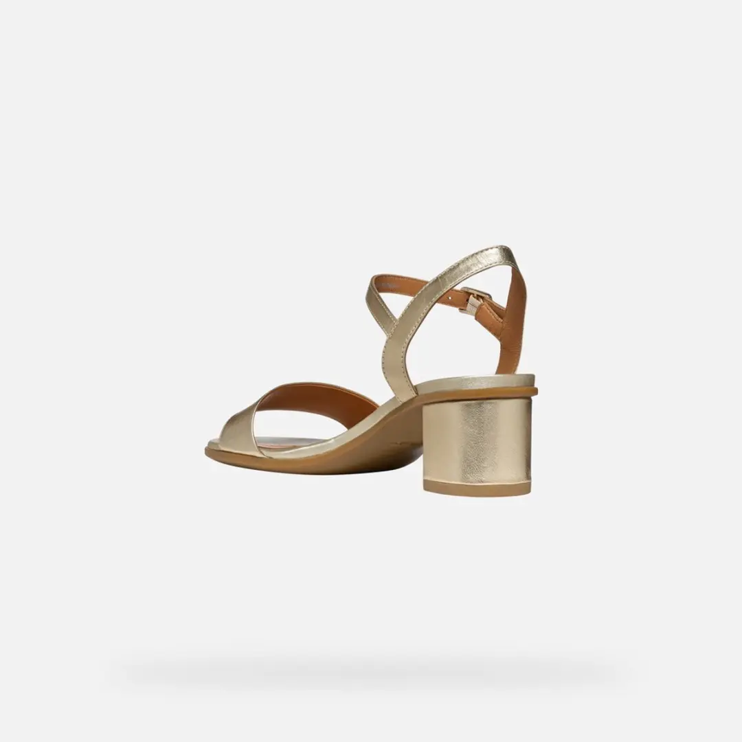 Geox Aurely 50 Dames Sandalen - Licht goud 38 - afbeelding 6 van 6