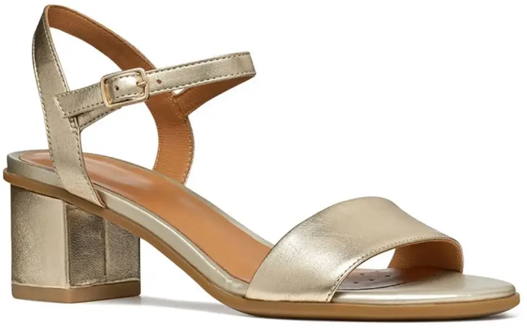 Geox Aurely 50 Dames Sandalen - Licht goud 38 - afbeelding 4 van 6