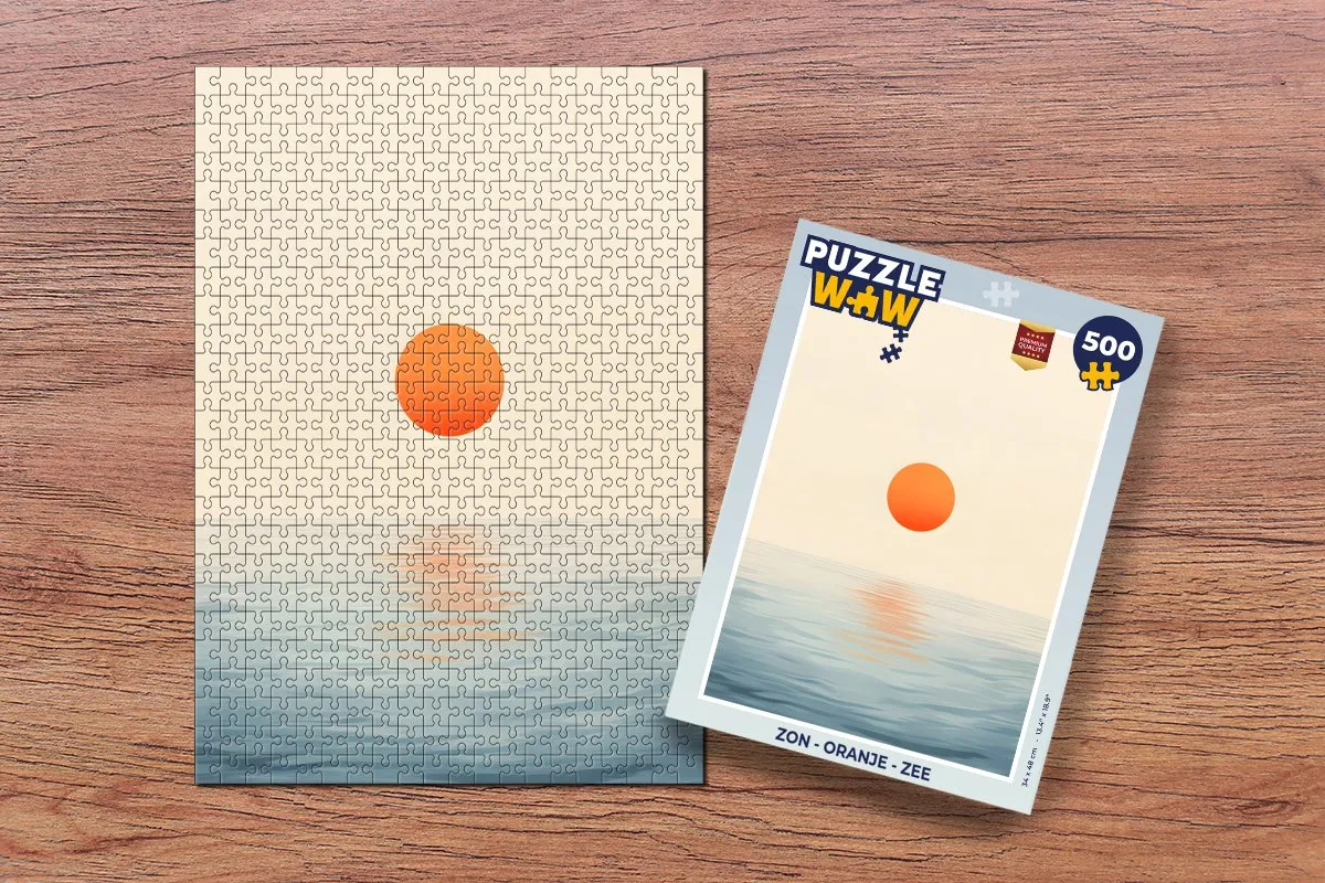 PuzzleWow Zon Zee Legpuzzel 500 Stuks - Oranje