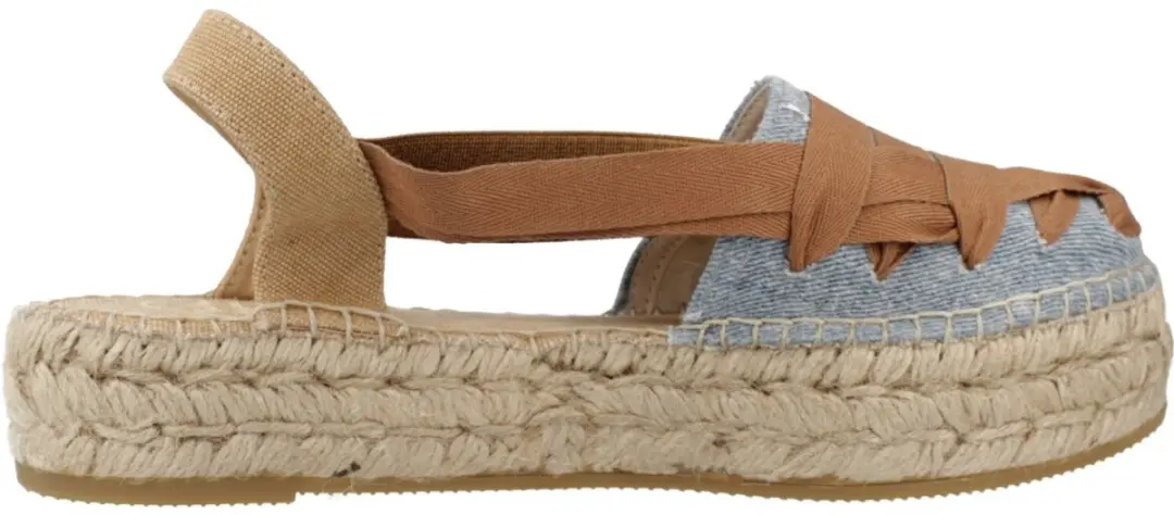 Platte espadrilles voor dames met gekruiste bandjes