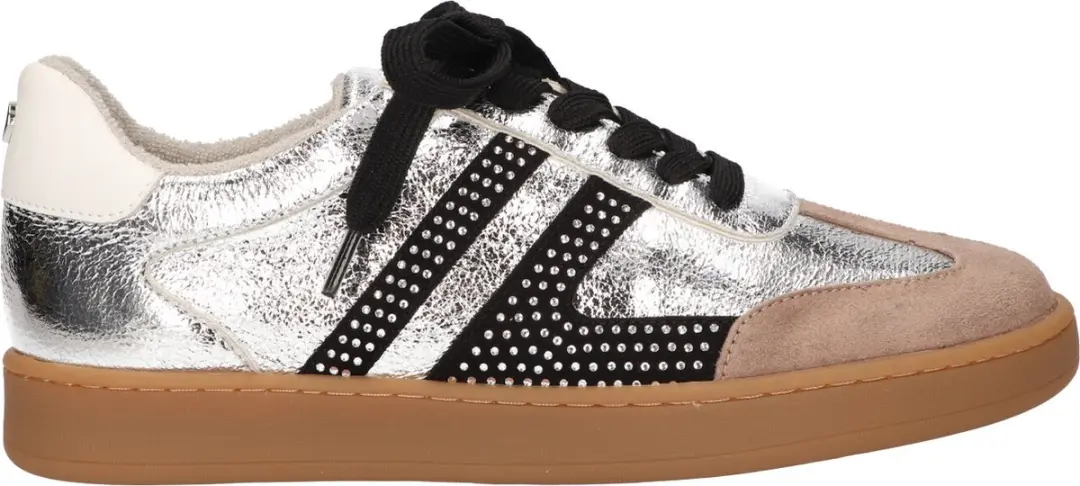 La Strada Sneaker Zilver Zwart Synthetisch
