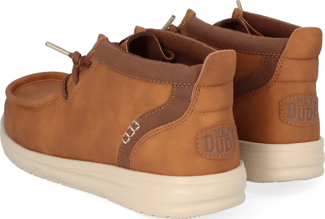 HEYDUDE Wally Mid GripR Classic Heren Instappers Cognac - Maat 40 - afbeelding 6 van 6