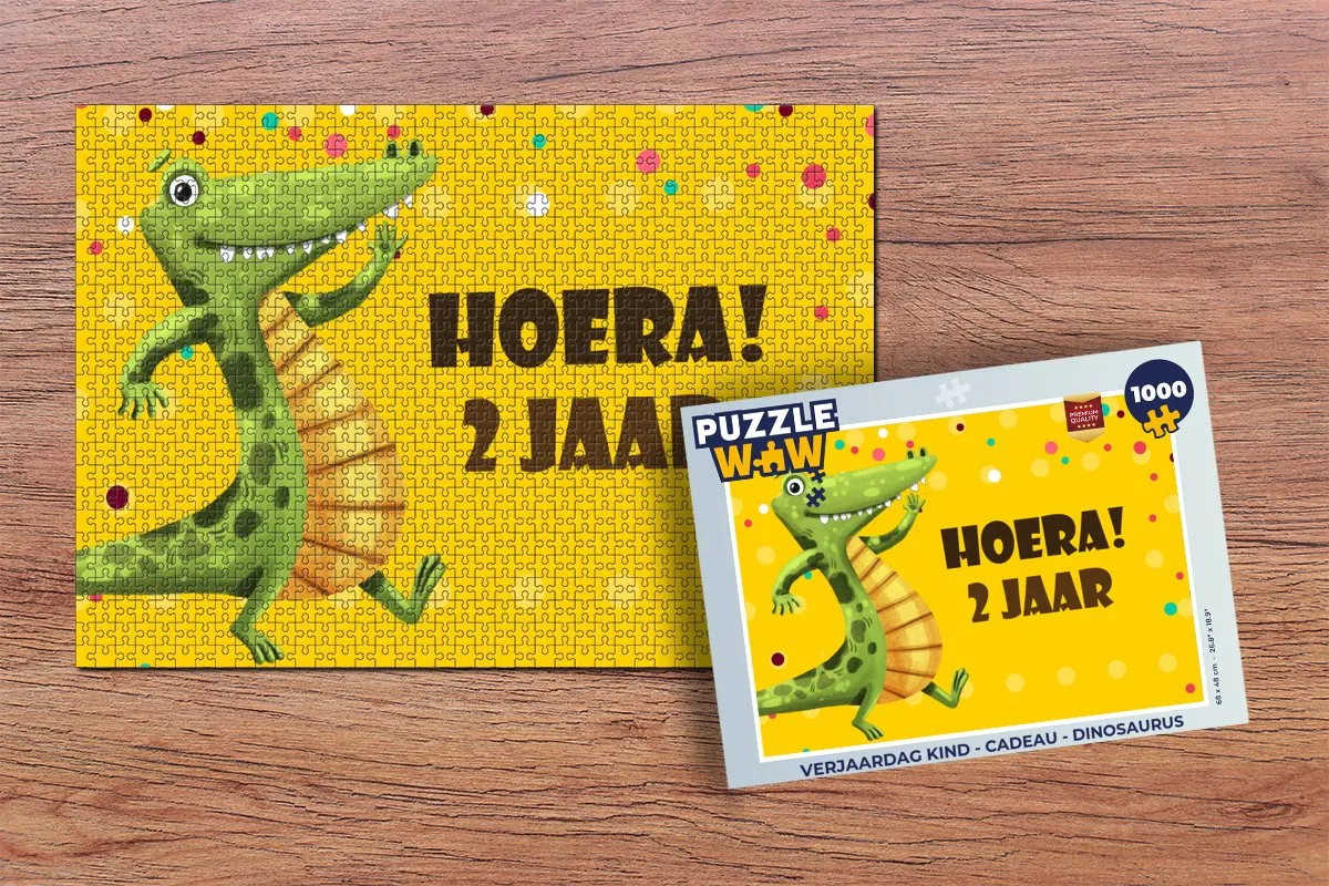 PuzzleWow Dinosaurus Legpuzzel 1000 Stuks - Multicolor