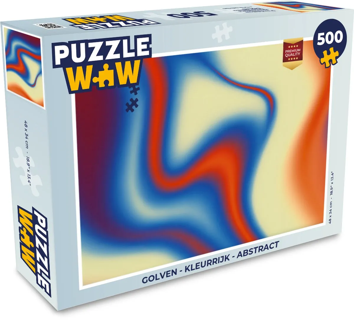 PuzzleWow Golven Legpuzzel 500 Stuks - 8721406849346