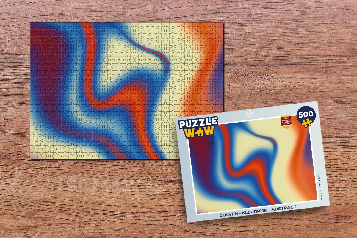 PuzzleWow Golven Legpuzzel 500 Stuks - 8721406849346