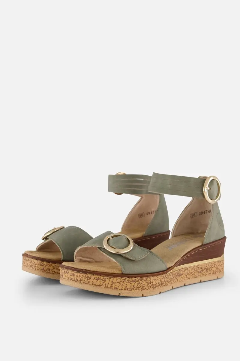 Rieker Sandalen groen Synthetisch