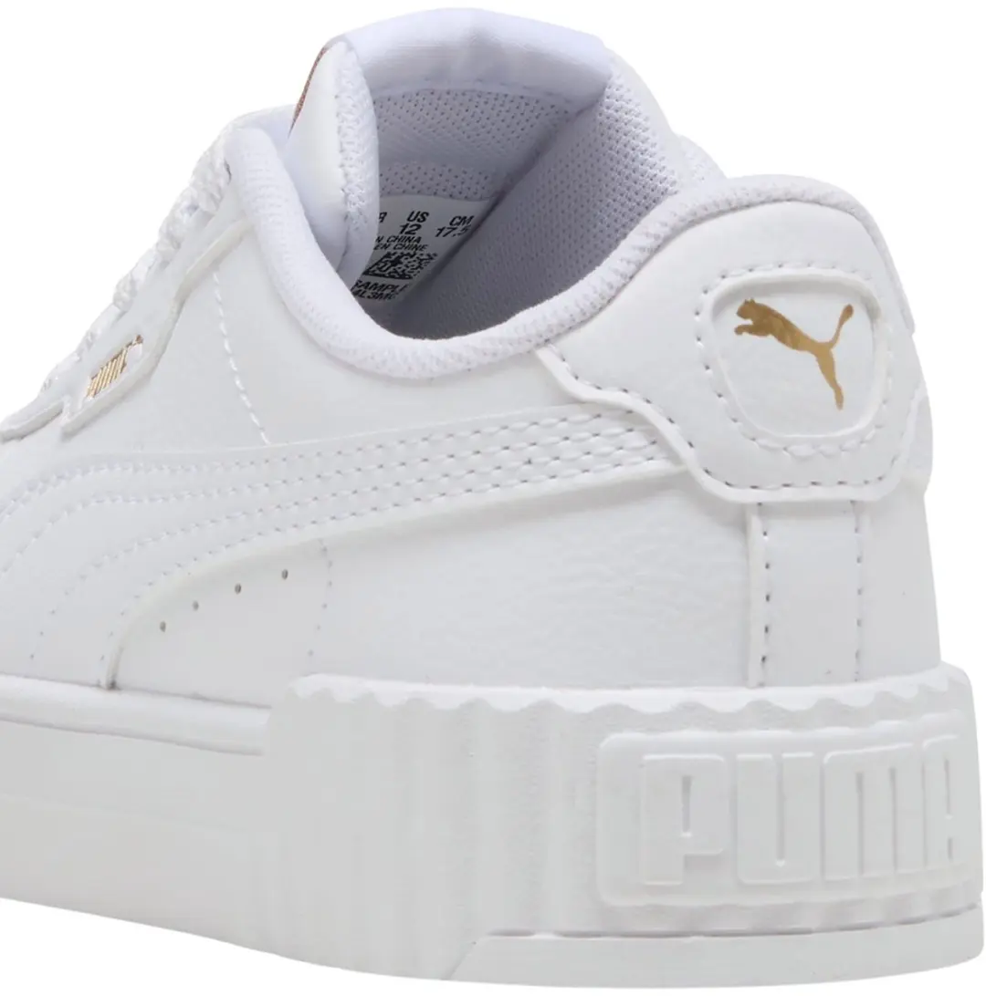 PUMA Carina 3.0 PS Sneakers Junior - 32.5 - Wit - afbeelding 5 van 6