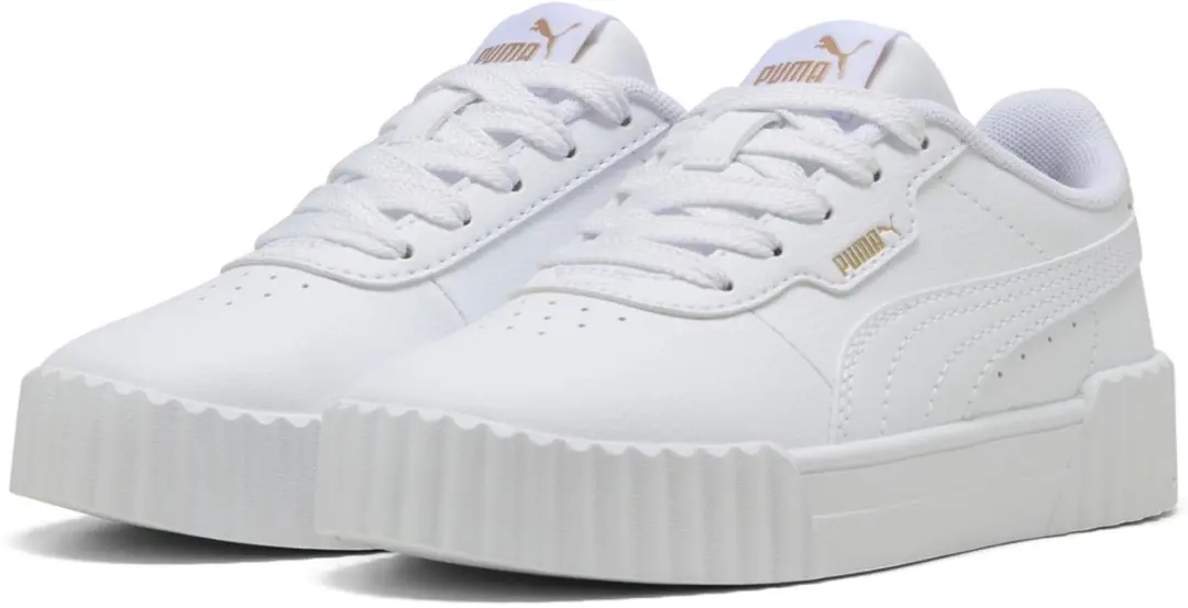 PUMA Carina 3.0 PS Sneakers Junior - 32.5 - Wit - afbeelding 2 van 6