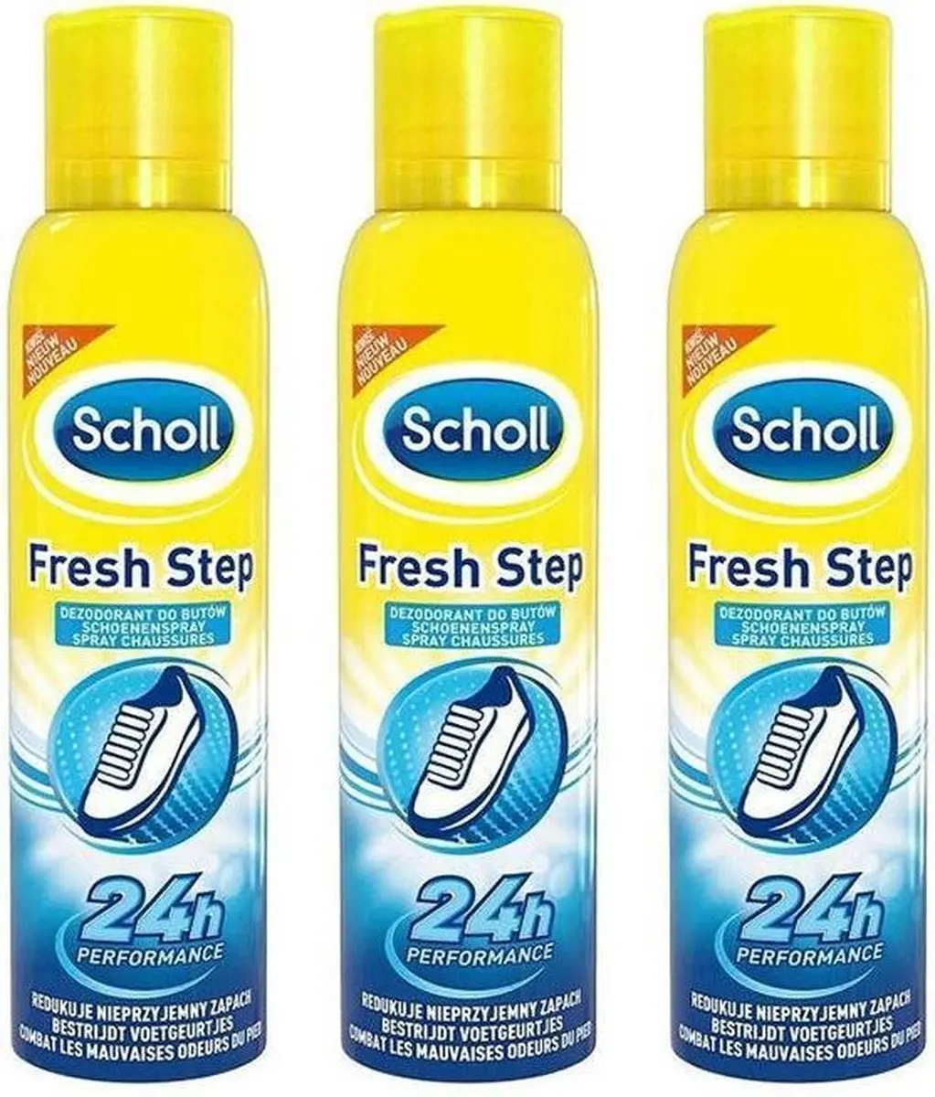 Scholl Fresh Step Schoenenspray 3x150ml