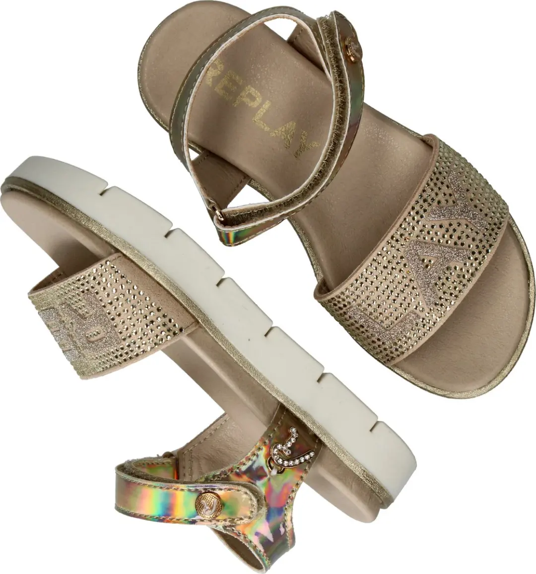 Replay Sandal 3 Sandalen - Meisjes - Goud - Maat 37 - afbeelding 5 van 6