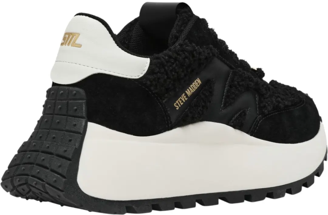 Steve Madden Supercampo-F Dames Sneakers 11005003/001 - Zwart - afbeelding 6 van 6